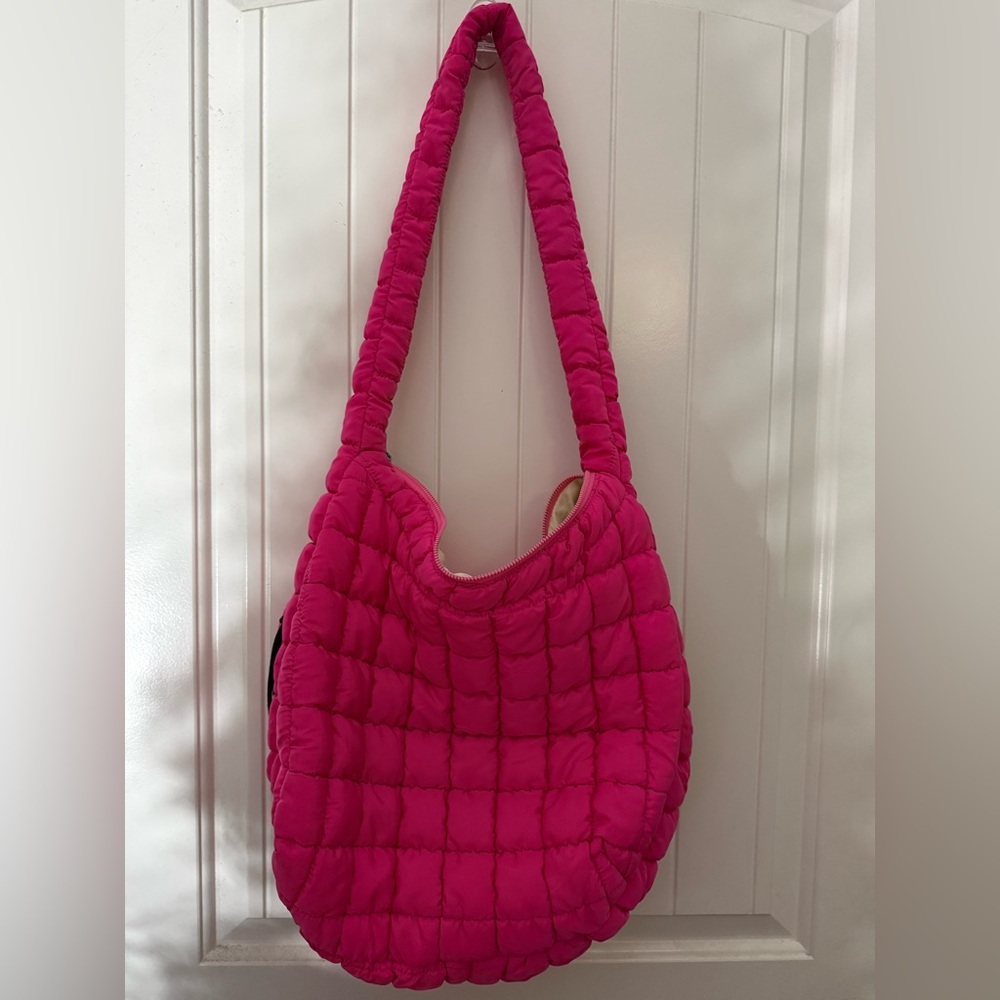 Quilted Pink Shoulder Bag